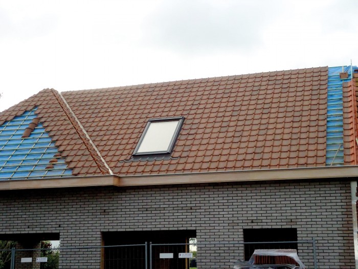 Aanleg hellend dak particuliere woning